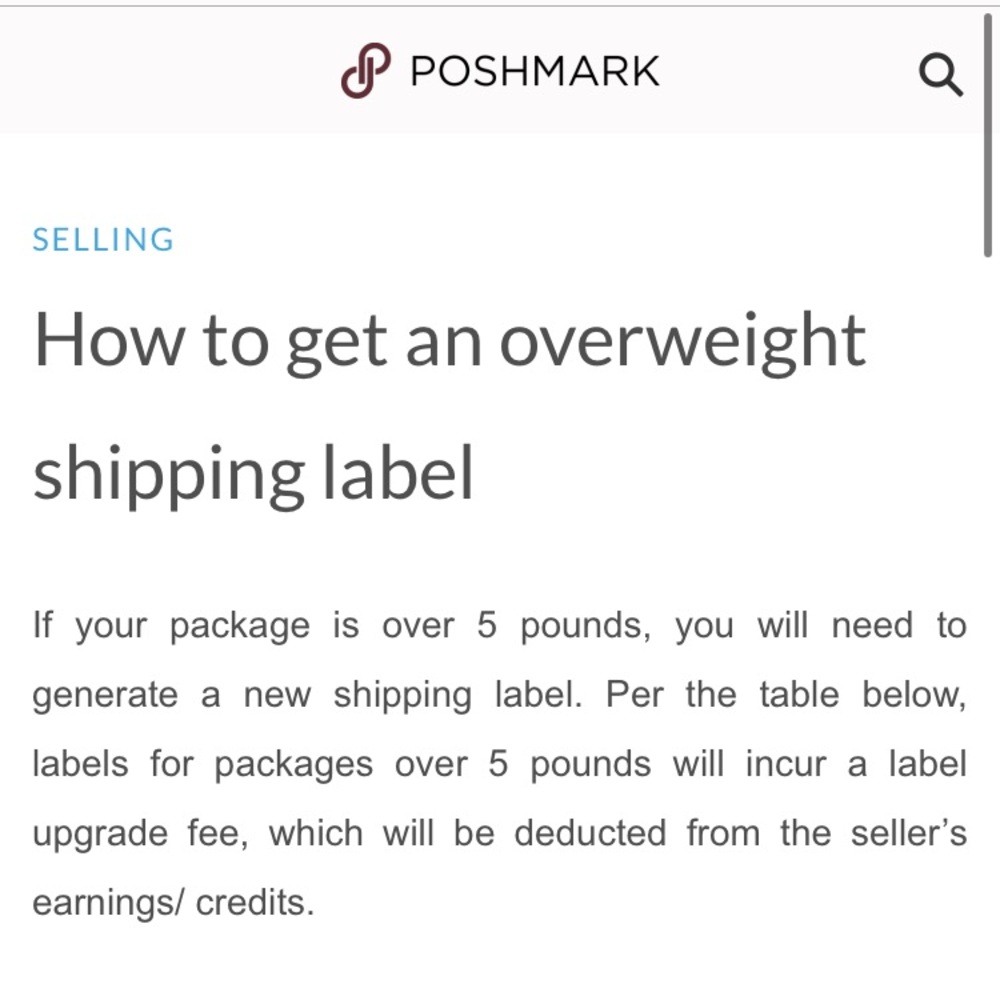 Overweight Shipping- 7 lbs